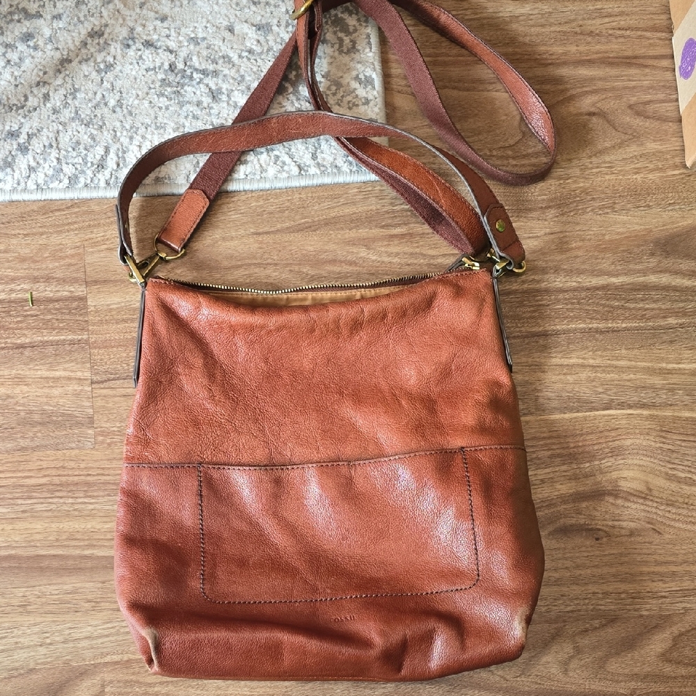 Brown Leather Shoulder Bag